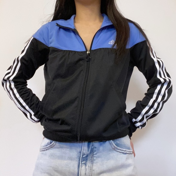 adidas Jackets & Blazers - Black and purple adidas track jacket